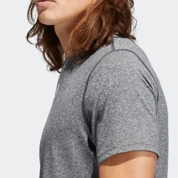 Adidas Creator Short Sleeve Tee Shirt New Red and Gray - Picture 6 of 10